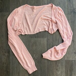 🌸Pink Knit Shrug Bolero